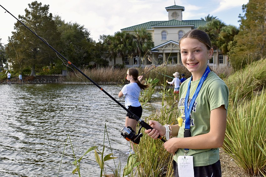 After not catching anything during last year's tournament, 11-year-old Ally Miller ties for third place this year.
