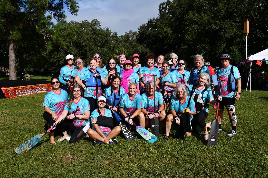 Warriors on Water is a team of breast cancer survivors. The team has about 132 paddlers.