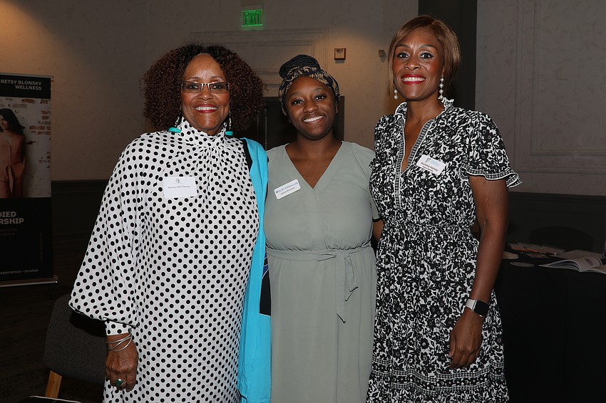 All smiles are Judge Karimu Hill-Harvey, Kiarra Womack and Nurisha Harvey.