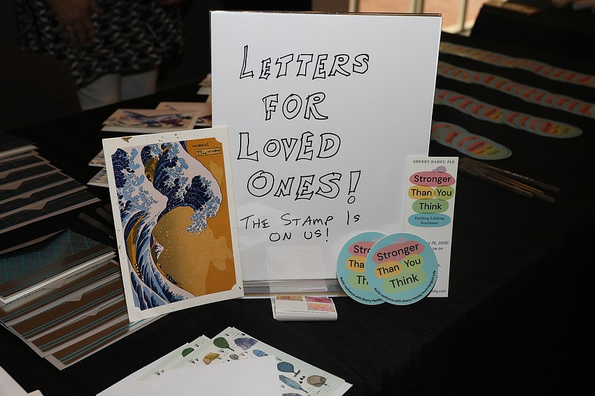 Everyone was encouraged to participate in the Letters for Loved Ones therapy program held at the Pathways to Resilience Lunch and Learn.