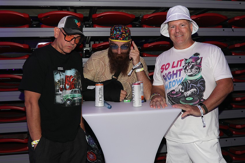 Mike Thompson, Steve Augustine and Aaron Rodriguez attend Wonderball.