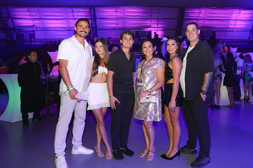 Kerrington and Liz Anders, Cameron Clarke, Jennifer Mitchell, Emma Clarke and Ryan Clarke