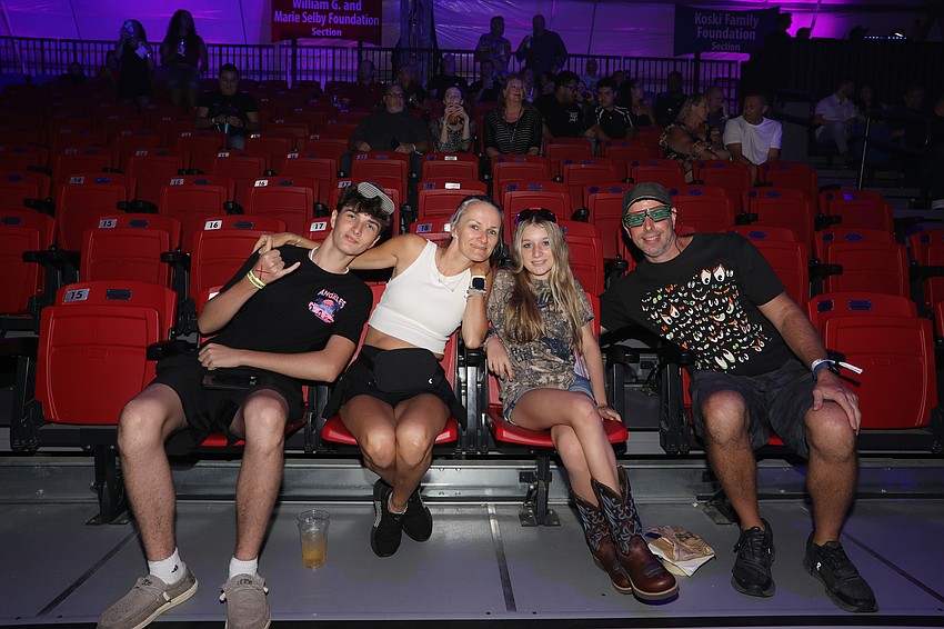 Charlie, Ann, Stella and Brett Kummer at Circus Art Conservatory's Wonderball 2025.