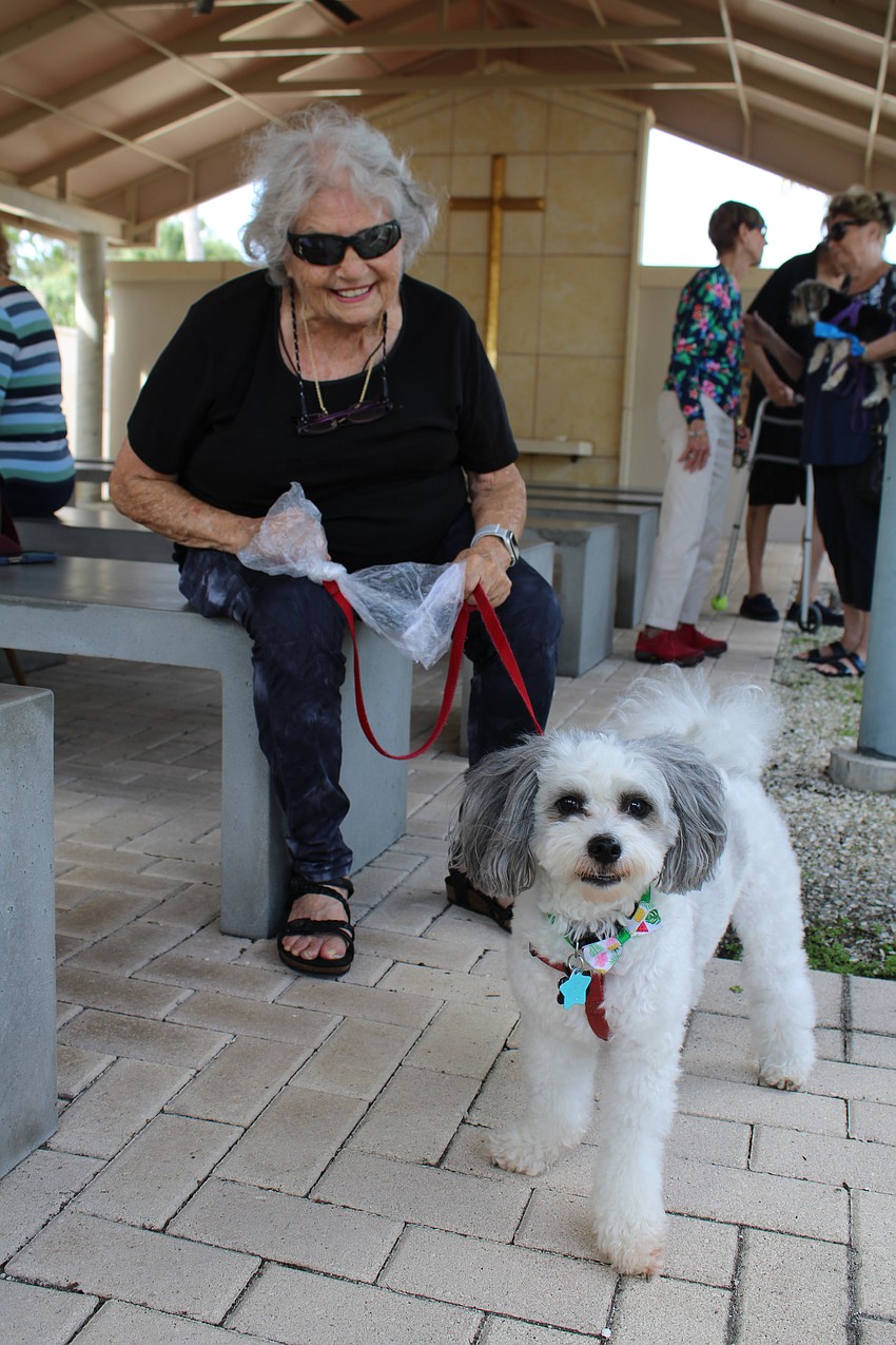 Bunny Willett brought her pup, Andre, for a special pet blessing on Oct. 4 at St. Boniface Episcopal Church. Andre is a Bichon Frisé-Papillon mix.