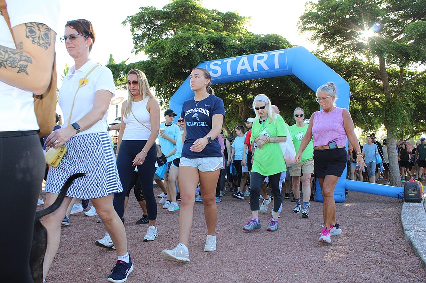 More than 450 people contributed to the success of the fifth annual NAMIWalks Sarasota and Manatee fundraiser on Oct. 4 at Payne Park.