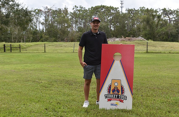 Matt Baar is hosting the first annual Turkey Toss cornhole tournament in his Myakka City backyard Nov. 22 to benefit the Children's Dream Fund.