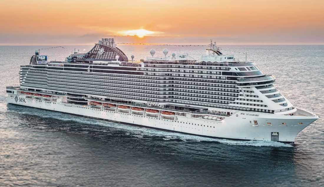 The MSC Seashore. From msccruisesusa.com