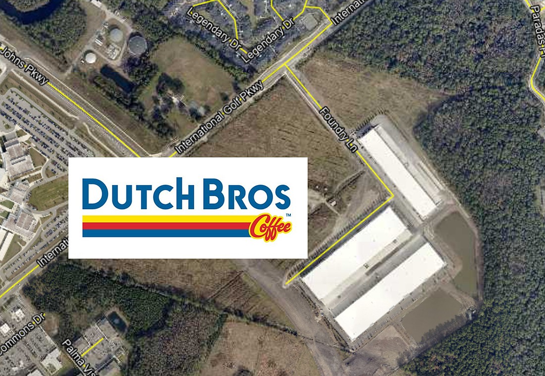 Dutch Bros Coffee is planned on an outparcel at Foundry Commercial’s IGP/95 Logistics Park in St. Augustine about 2 miles south of Buc-ee's.