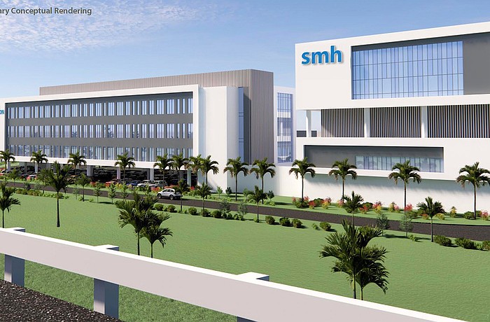A rendering of the planned Sarasota Memorial Hospital-Venice Rehabilitation Pavilion.