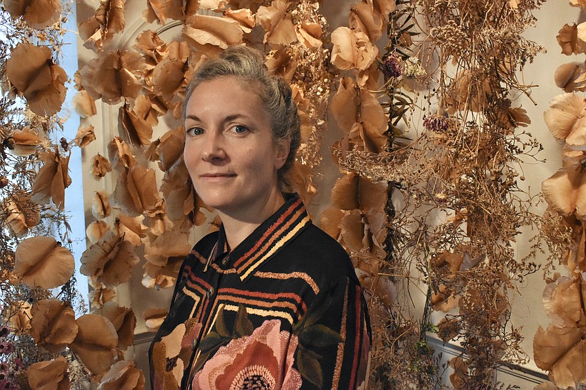 Rebecca Louise Law created this year's orchid show display.