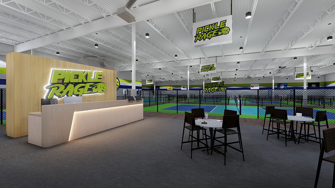 The new PickleRage club will open at 15271 McGregor Blvd. early 2026.