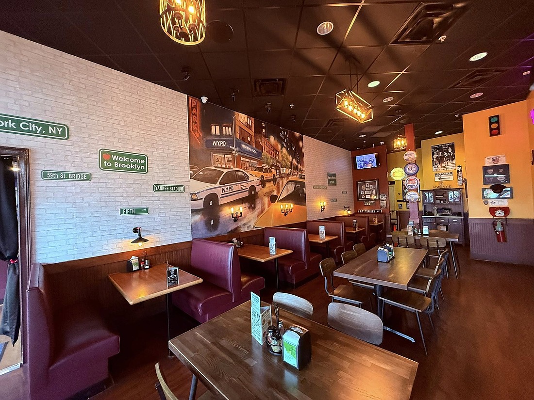 The renovated NYPD Pizza dining room.