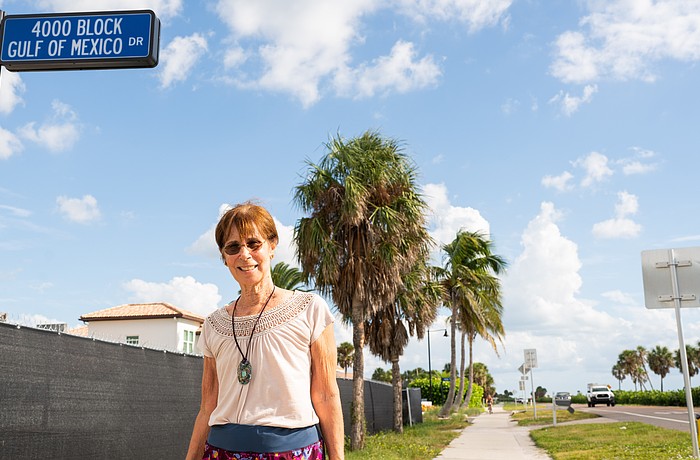 Longboat Key resident Audrey Bear is adamantly against changing the name of Gulf of Mexico Drive, calling it a “vanity project” that would cause a major hassle for older residents who live on the road.
