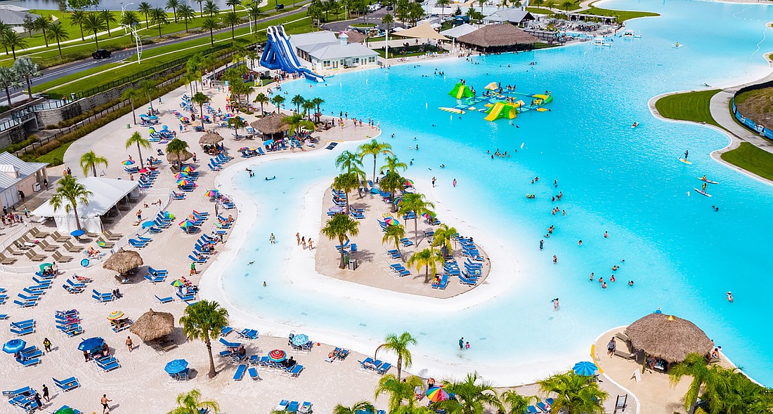 Metro Development Group's Diamond Springs master-planned community in West Jacksonville is planned around a 3-acre lagoon open for kayaking and will have a swim-up bar, a floating obstacle course and a splash pad.