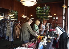 A private dining room is transformed into a pop-up shop.