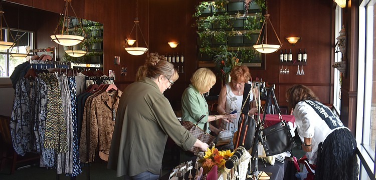 A private dining room is transformed into a pop-up shop.