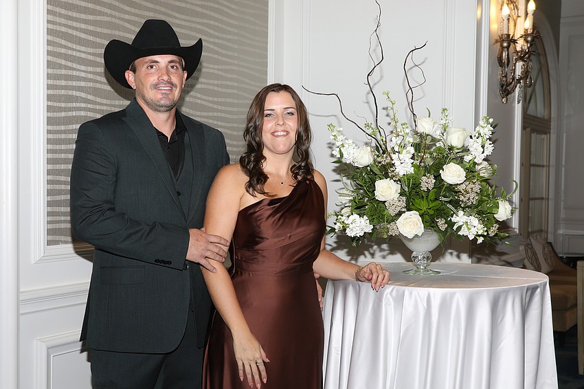 Jarod and Sarah Rogers attend the Sisterhood Project's Pearls & Prosecco on Oct. 10.