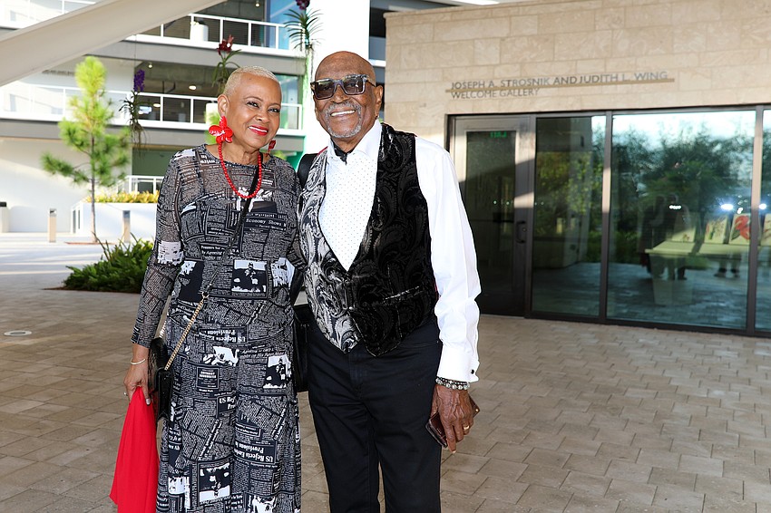 Phyllis and Hank Battie arrive at Marie Selby Botanical Gardens for the Taste of New Orleans event on Oct. 11.