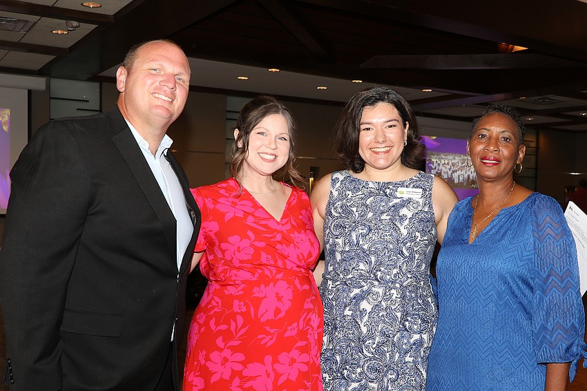 Matthew and Macy Grochowski, Lucia Villalpando and Leslie Harrell