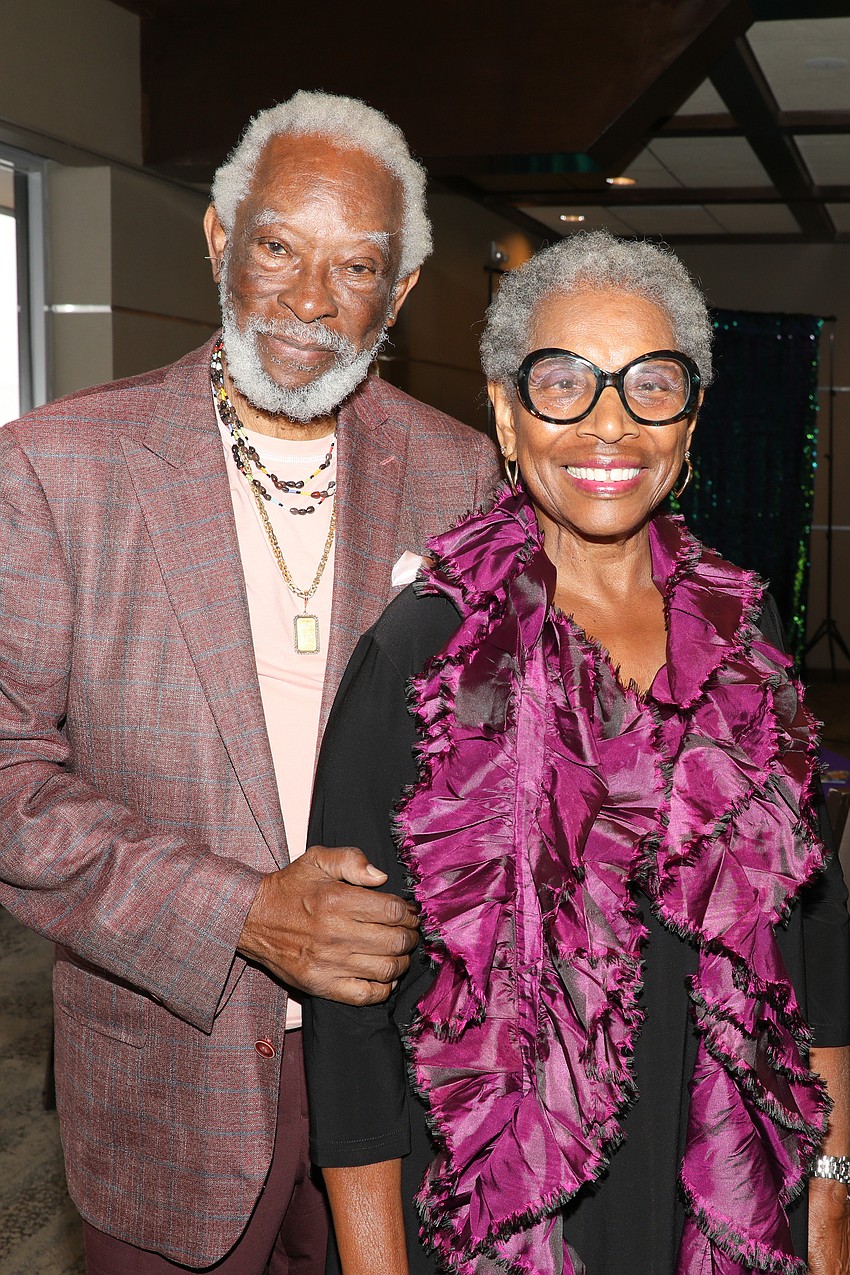 Bene and Joyce White coordinated their colors for Taste of New Orleans.