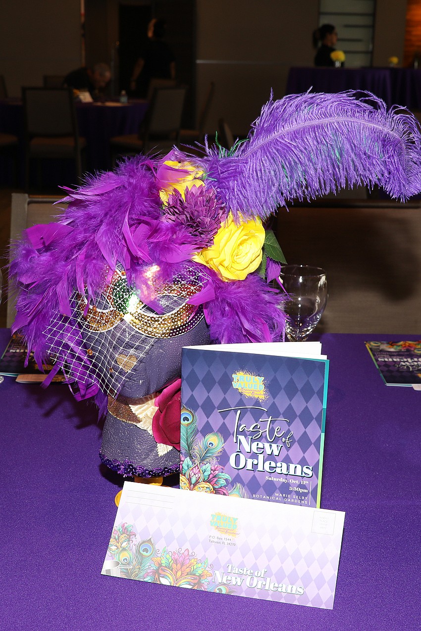 Truly Valued held its annual Taste of New Orleans Oct. 11 at Marie Selby Botanical Gardens for 100 guests.