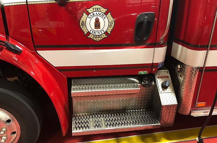 Shots struck a Sarasota County Fire Department ambulance in 2019.