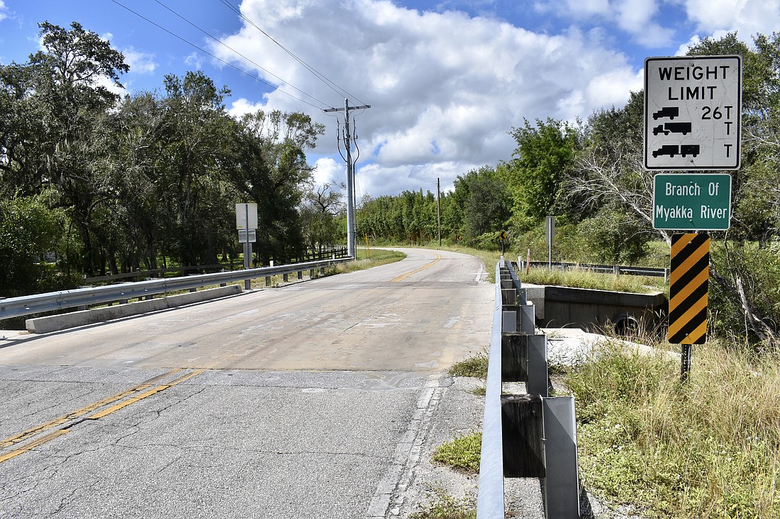 This bridge on Singletary Road in Myakka City is due for a $3 million replacement.
