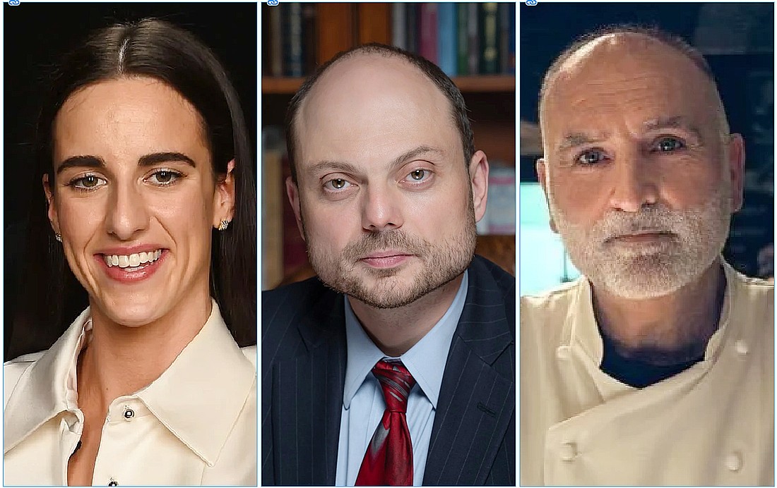 Basketball star Caitlin Clark; Vladimir Kara-Murza, a former Russian political prisoner; and José Andrés, a chef, restaurateur and humanitarian.