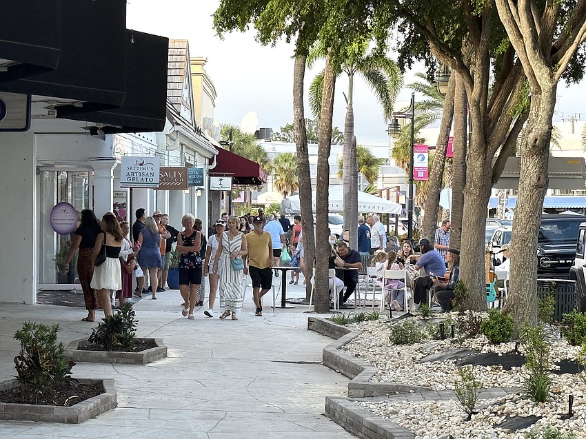 Shoppers and diners have returned to St. Armands Circle a year after the devastation wrought by hurricanes Helene and Milton. Shoppers and diners have returned to St. Armands Circle a year after the devastation wrought by hurricanes Helene and Milton.