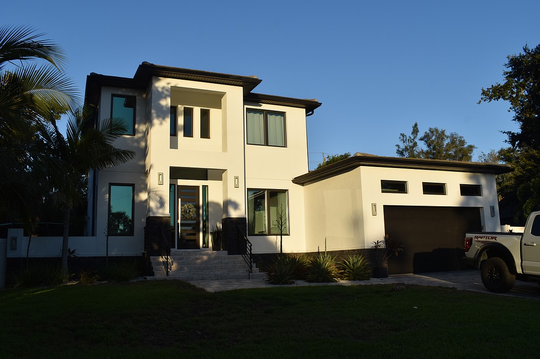 The home at 577 Venice Lane was built in 2021 and has four bedrooms, three-
and-a-half baths, a pool and 2,641 square feet of living area.