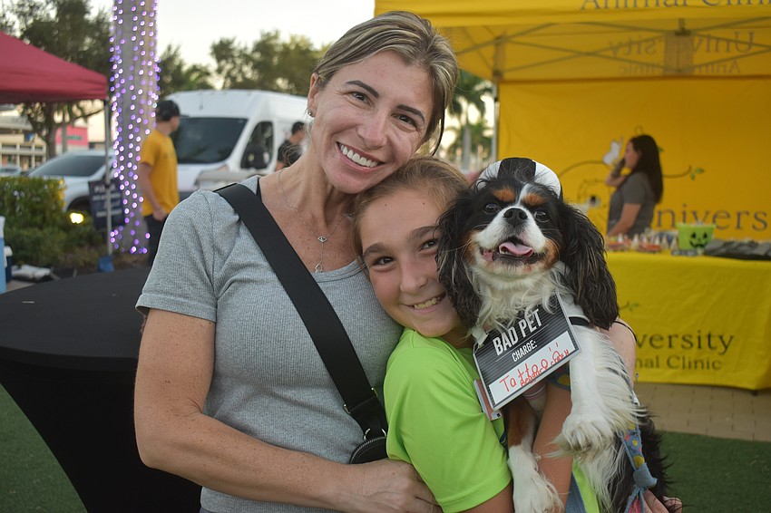 Parrish's Danielle Molino and Brielle Lubin dressed Tattoo, a 3-year-old Cavalier King Charles Spaniel, as a prisoner. They say he's a professional escape artist and gets into everything.