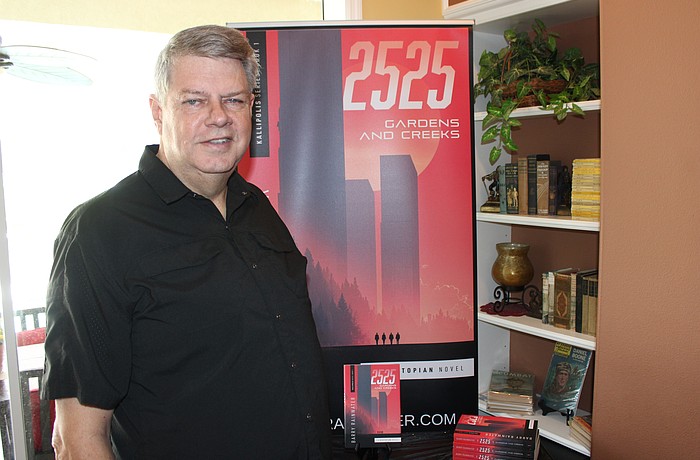 Former Lakewood Ranch barbershop owner Barry Rainwater has launched his career as an author with "2025: Gardens and Creeks."