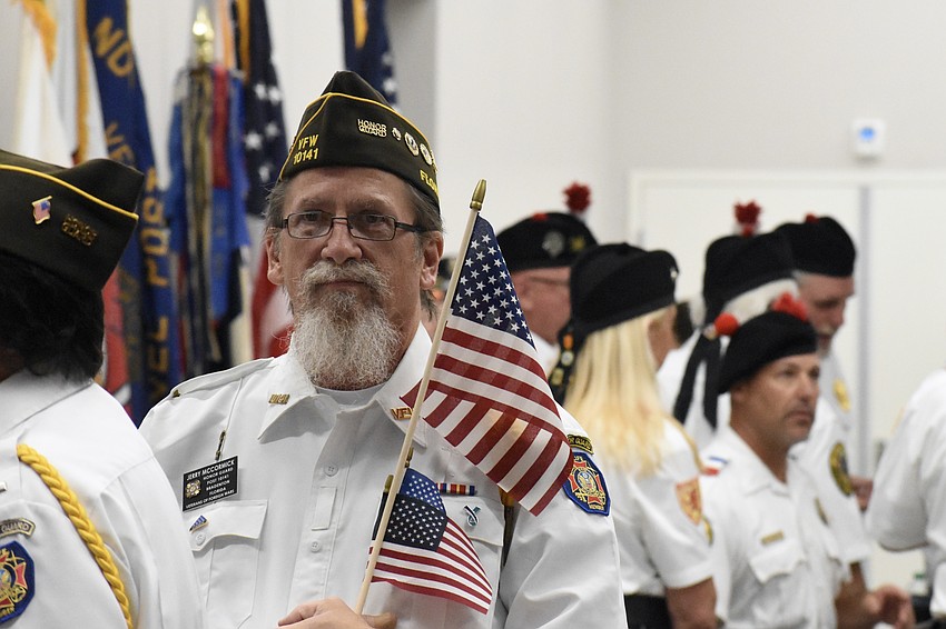 Jerry McCormick of Bradenton Veterans of Foreign Wars post 10141 serves in the honor guard.