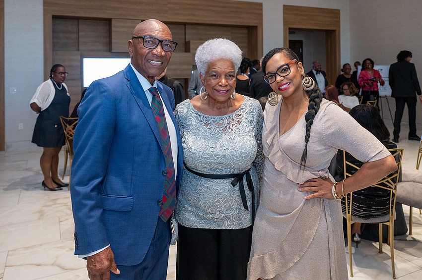 Dr. Willie Clemmons, Gloria Darville and Ronnique Hawkins