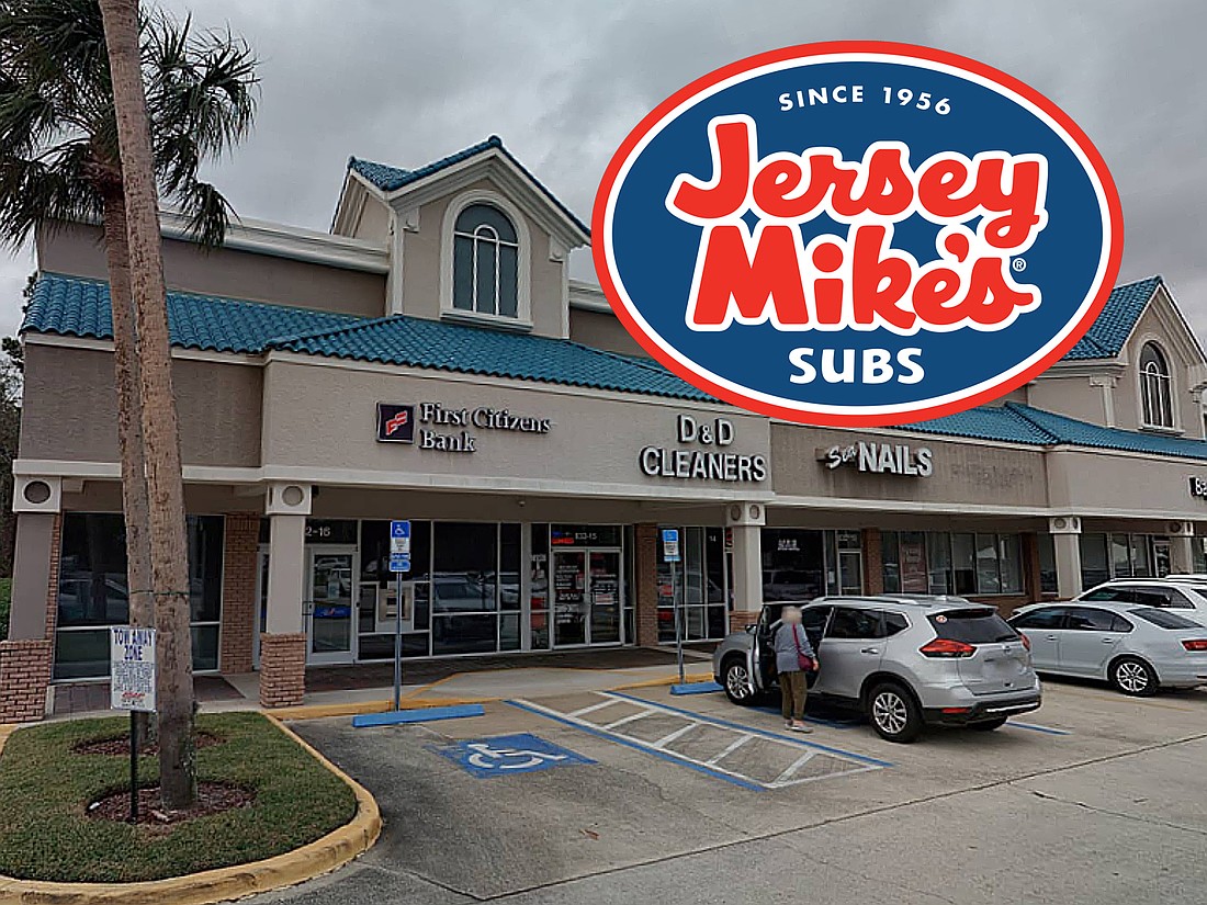 Jersey Mike’s Subs is planned for the Tournament Plaza shopping center at 832 A1A N., Suite 15, in Ponte Vedra Beach. It is the former D&D Cleaners space.