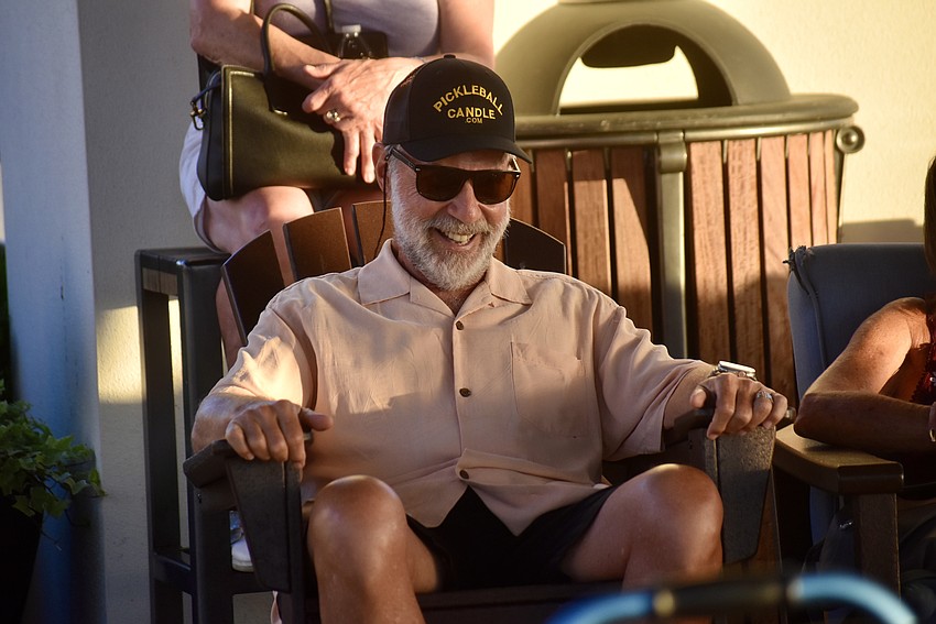 Lakewood Ranch's Stan Brown cracks up during the show.