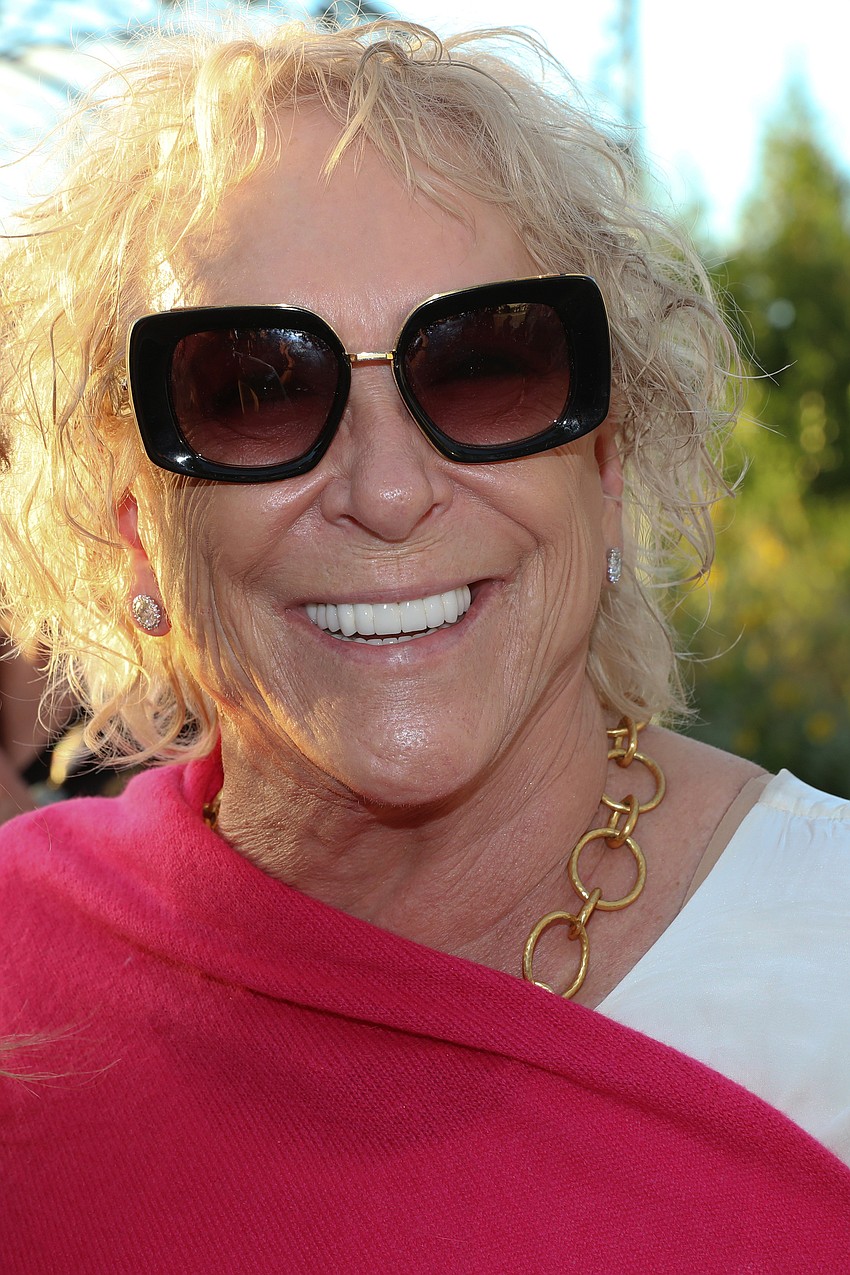 Sherry Koski wore pink to support the All Heart Fund which is the beneficiary of Safari Sarasota.