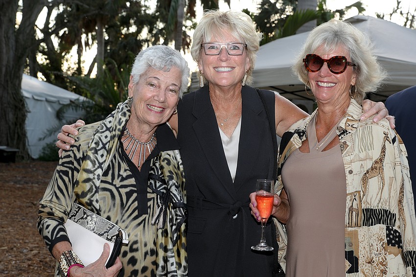 Always ready for an event benefitting education are Sheera Margolies, René Chapman and Mary Ann Latham.