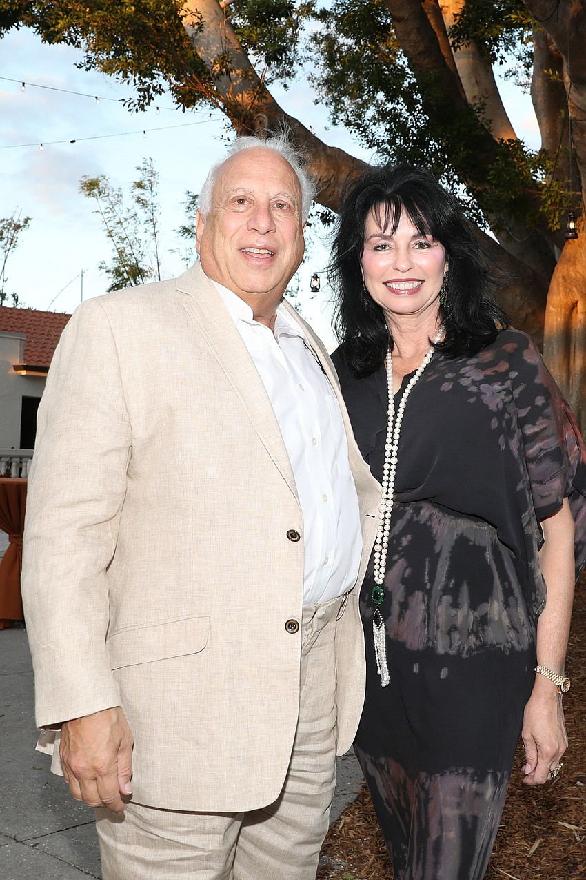 Jeff and Nikki Sedacca enjoy a breeze off the Sarasota Bay during Safari Sarasota.