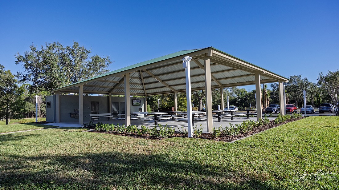 The new pavilion and restrooms at Greenbrook Adventure Park are open to the public.