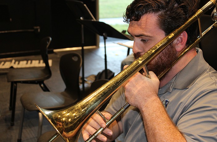 Lakewood Ranch Prep Band Director Jay Belmont has not only given the new Big Band a place to play, but he has joined the band as well.