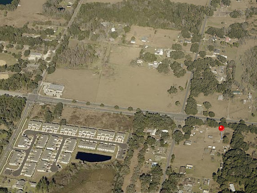 The proposed retail site at 4065 Magill Road is east of the Westlake Estates townhome community and a Dollar General, both along Jones Road.