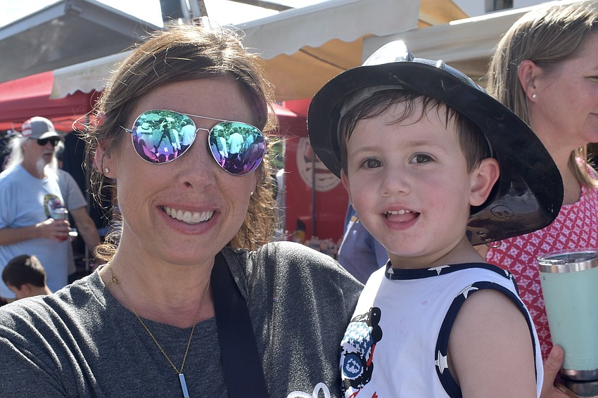 Jenn Burns poses with her son Dylan Burns, 2.