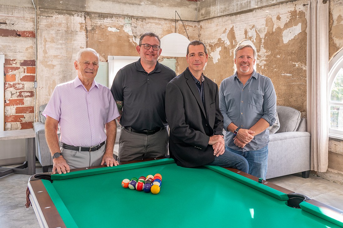 Paul Harder, Sean Dotson, Travis Priest and Will Dolan are on the Suncoast Venture Studio's leadership team.