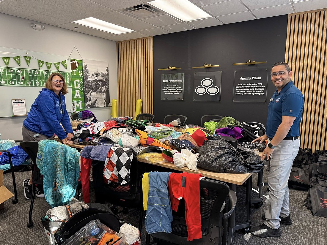 The Rotary Club of Horizon West collected 115 costumes to donate to children and teens in the community.