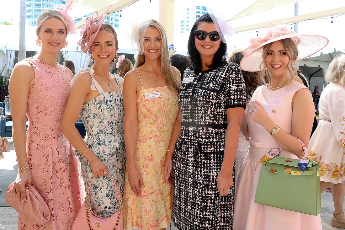 Fascinators include Candice Henry, Lauren Henry, Alyssa Simons, Jessica Rogers and Jourdan Reinhart.