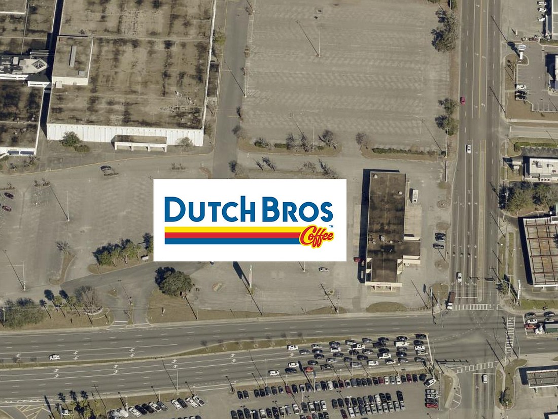 Dutch Bros. Coffee is looking at a site next to the Firestone auto center at The Nexus at Regency, formerly Regency Square Mall.