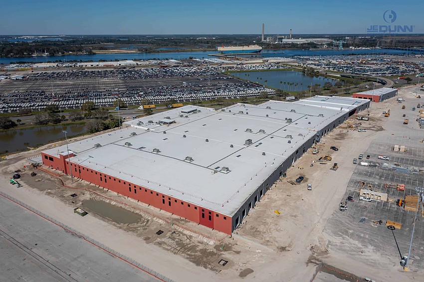 The Southeast Toyota Distributors processing center at Jacksonville Port Authority’s Blount Island Marine Terminal Blount Island Marine Terminal.
