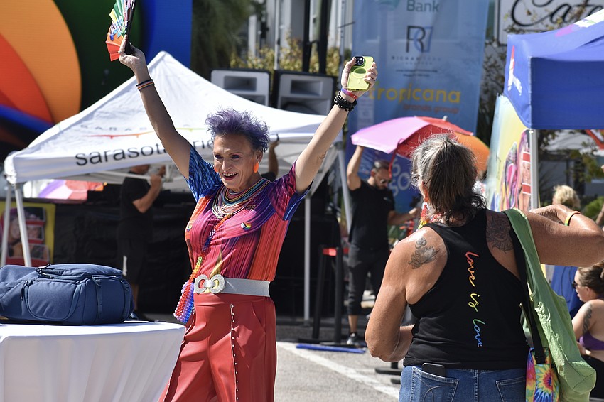 India Miller and Cindy Effron celebrate.