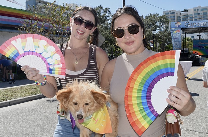 Jordan Sacks, Brooke Strickland, and Coast hang out at the event.
